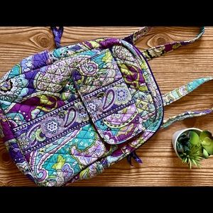 VERA BRADLEY heather print backpack